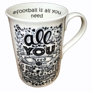 football is all you need china mug