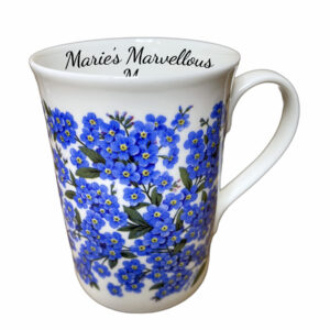 forget me not fine bone china personalised mug