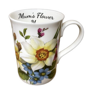 daffodil narcissus personalised fine bone china mug