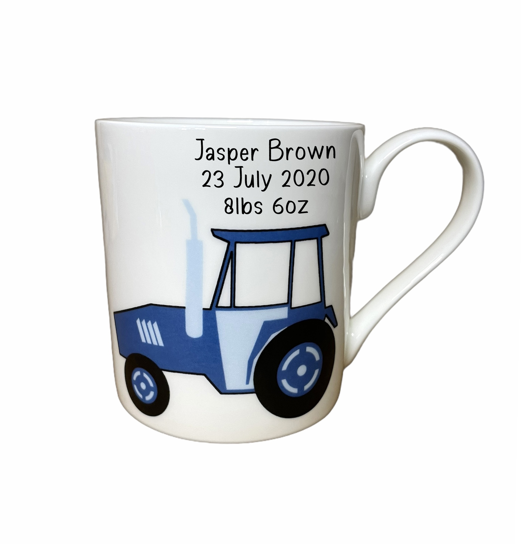 Children's Christening Tractor Mug