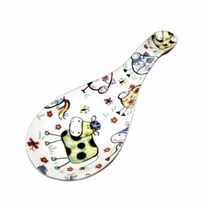 Farmyard Chintz Porcelain Spoon Rest