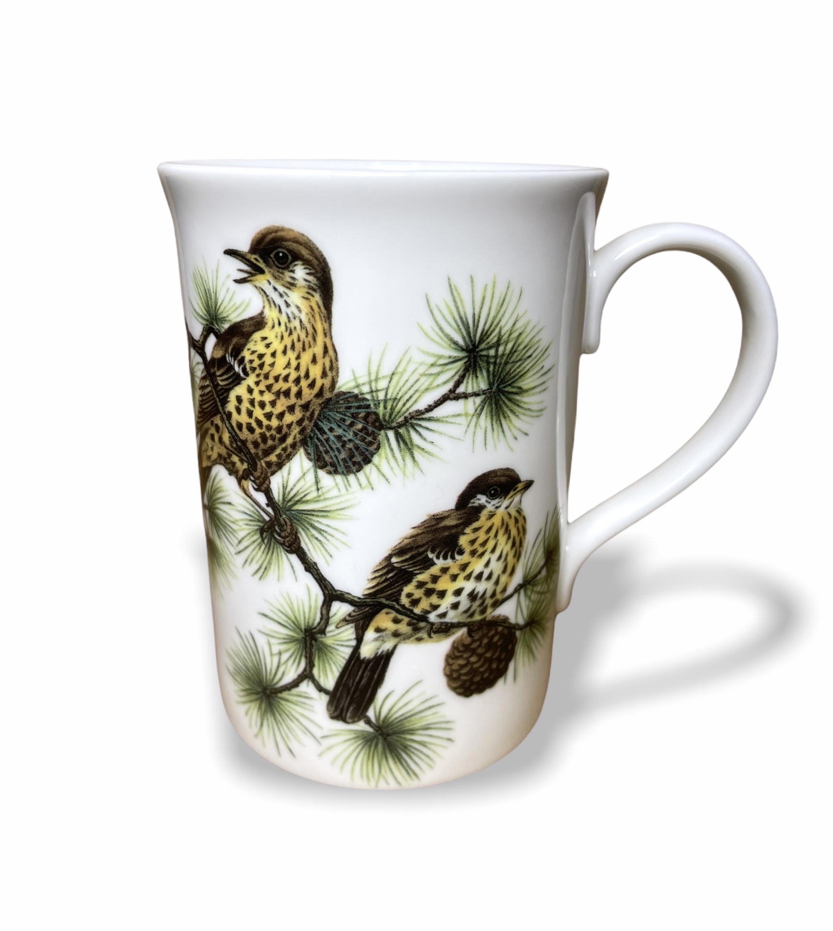 personalised garden thrush fine bone china mug