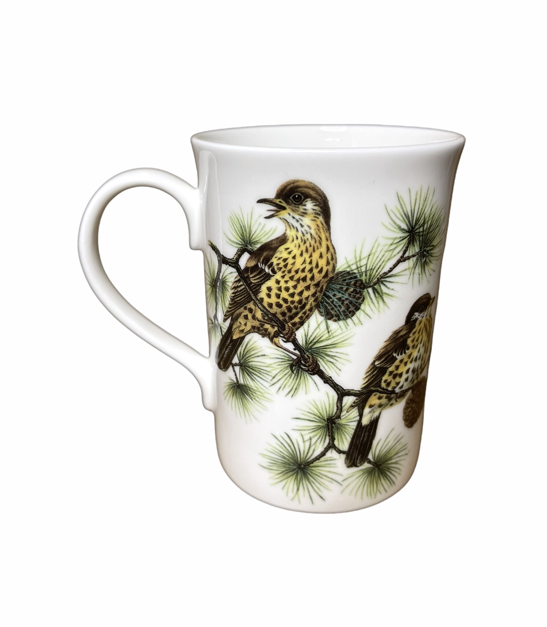 personalised garden thrush fine bone china mug