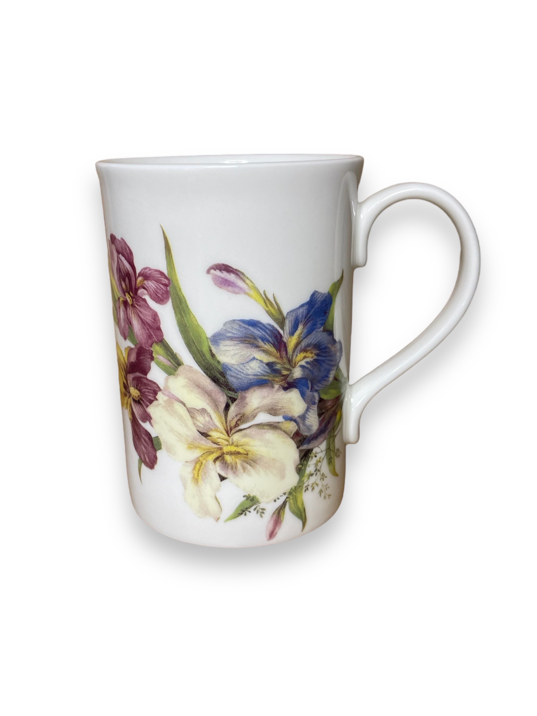 Fine Bone China Purple Iris Mug