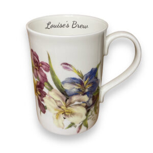 Fine Bone China Purple Iris Mug