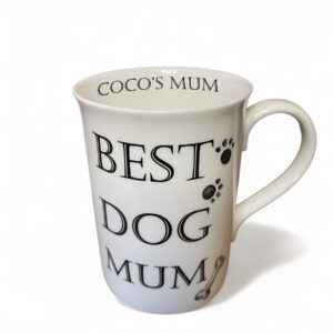 best dog mum personalised china mug